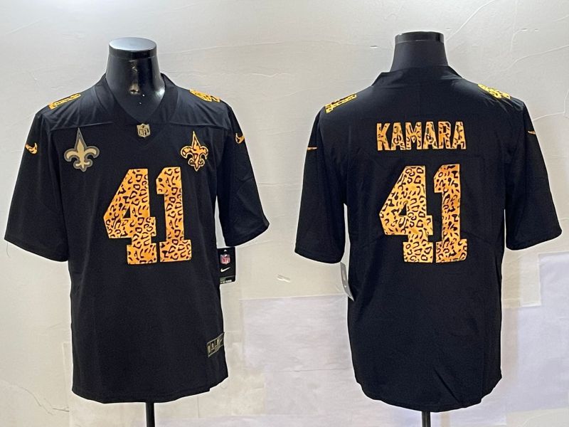 Men New Orleans Saints 41 Kamara Black 2024 Nike Limited NFL Jersey style 01083